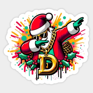 Dabbing Christmas Sticker